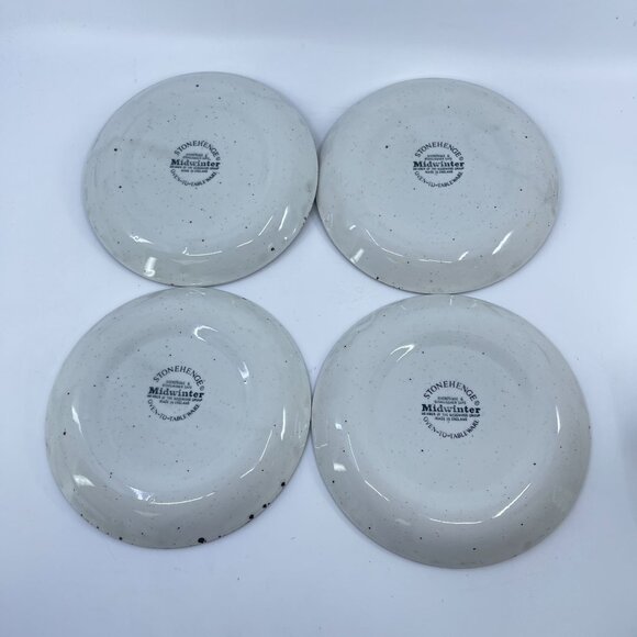 vintage stonehenge midwinter rangoon cup and saucer set of 4 1980's - Picture 3 of 7